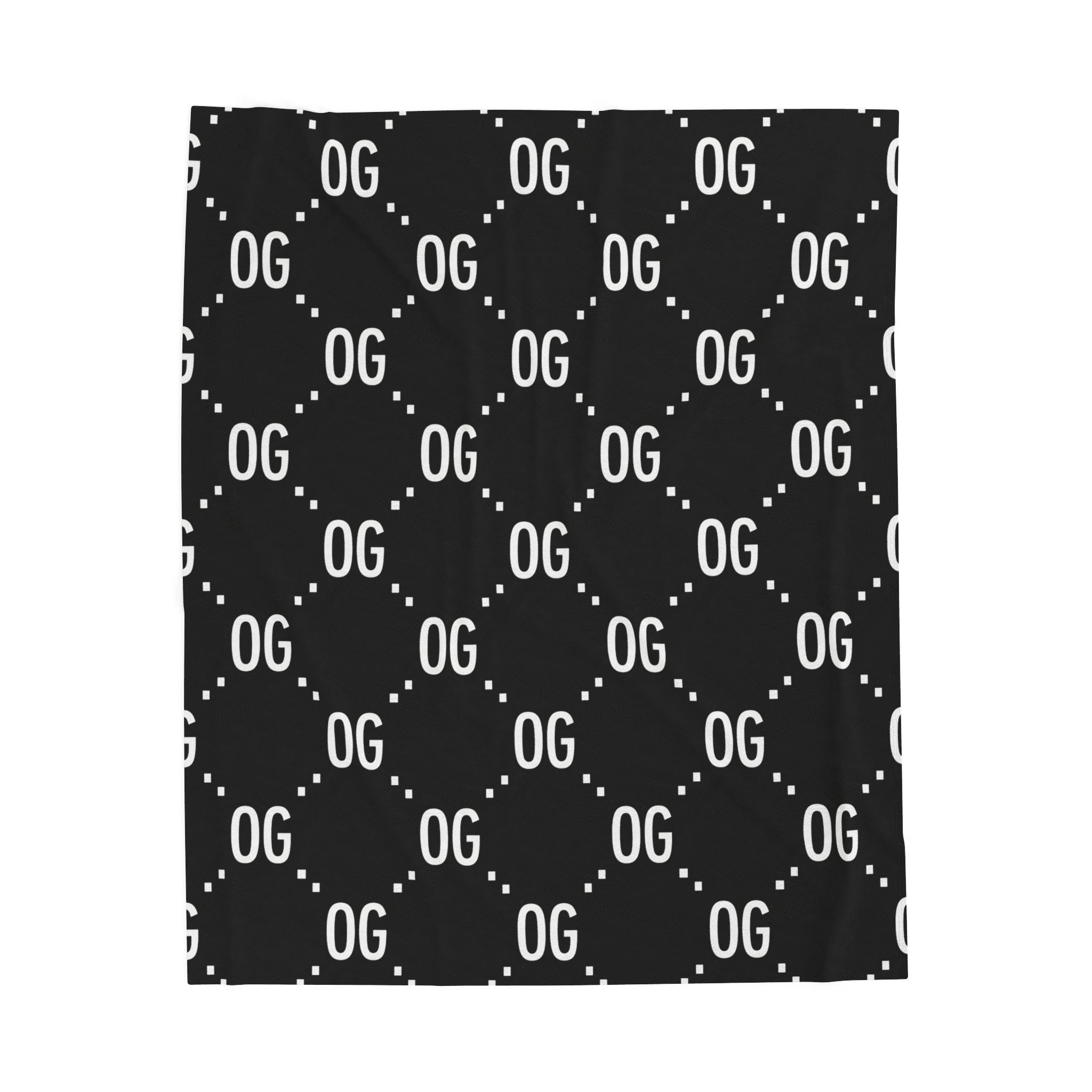 Kushlife "OG x OG" Logo Monogram - Velveteen Plush Blanket