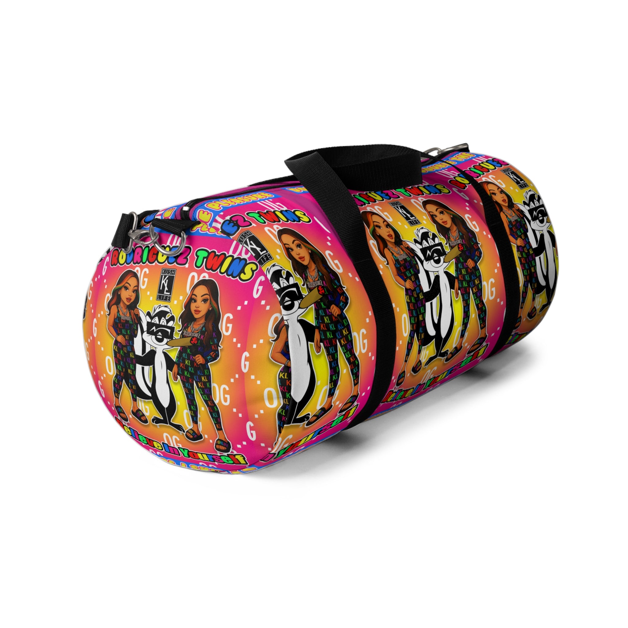 Kushlife x Rodriguez Twins - Colorful Retro Duffel Bag