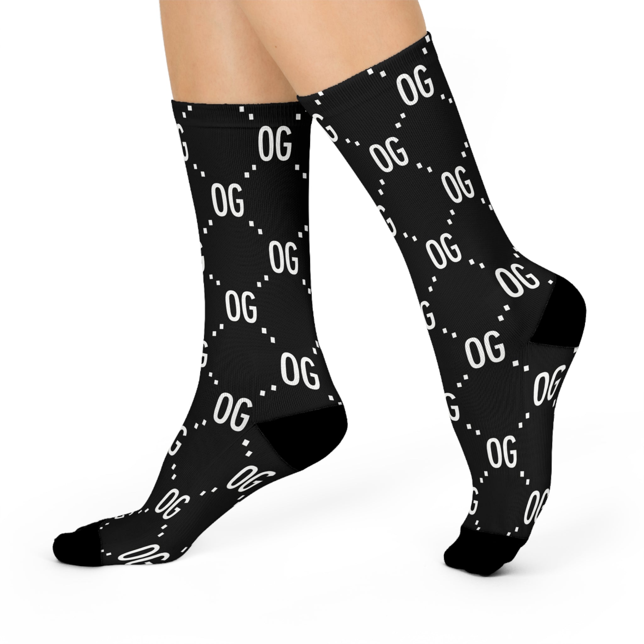 Kush Life "OG x OG"  Logo Monogram - Cushioned Crew Socks