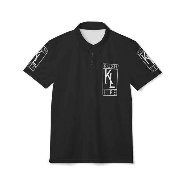 Kush Life OG Logo - Ebony Polo Shirt (AOP)