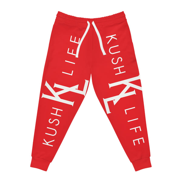 Kush KL Life Classic Logo - Ruby Athletic Joggers (AOP)