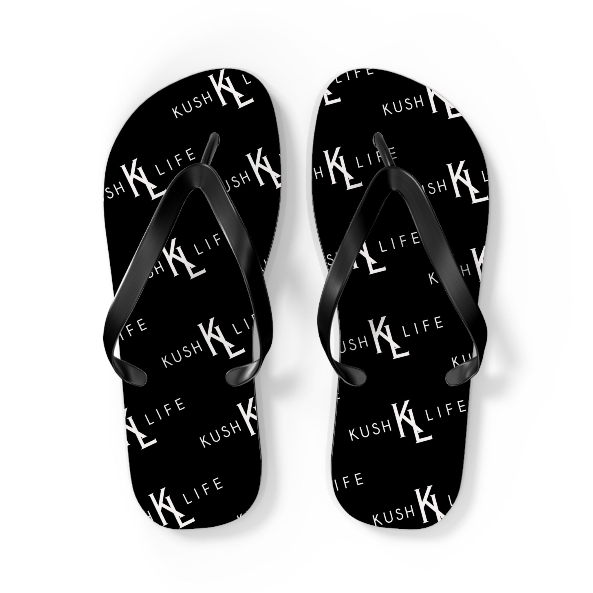 Kush KL Life Classic  Logo Pattern - Flip Flops