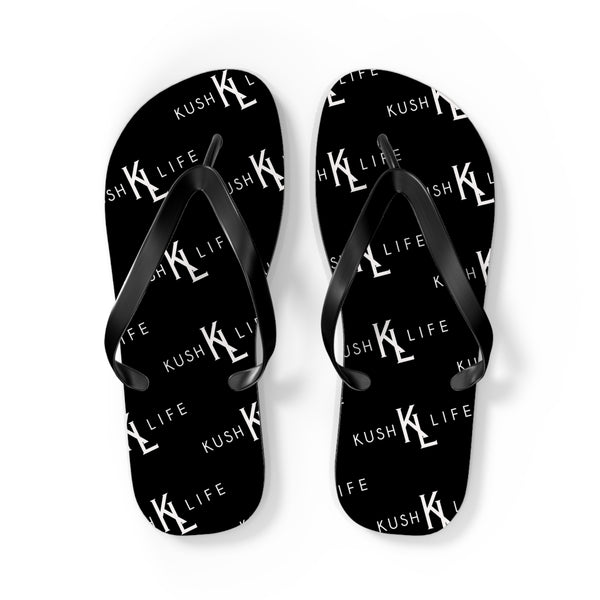 Kush KL Life Classic  Logo Pattern - Flip Flops