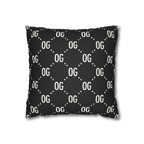 Kush Life "OG x OG"  Logo Monogram - Faux Suede Square Pillowcase with OG Print, Home Decor Cushion Cover, Modern Accent Pillow, Gift for Friends, Cozy Living Room [...]