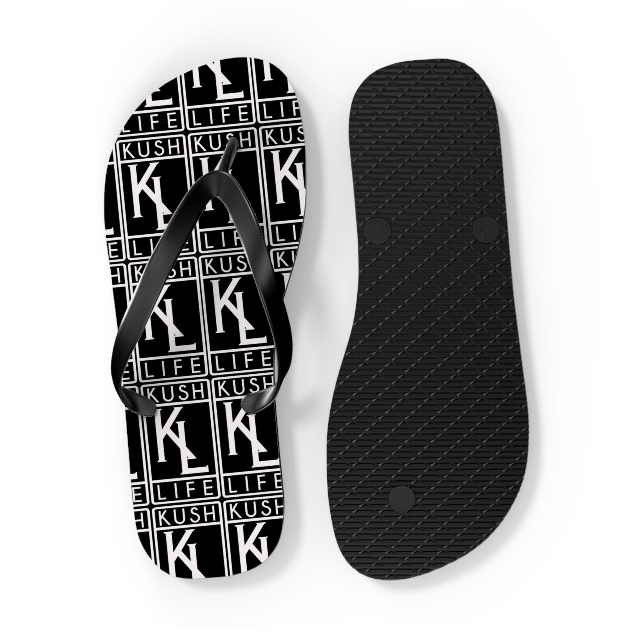 Kush Life OG Logo Monogram Flip Flops