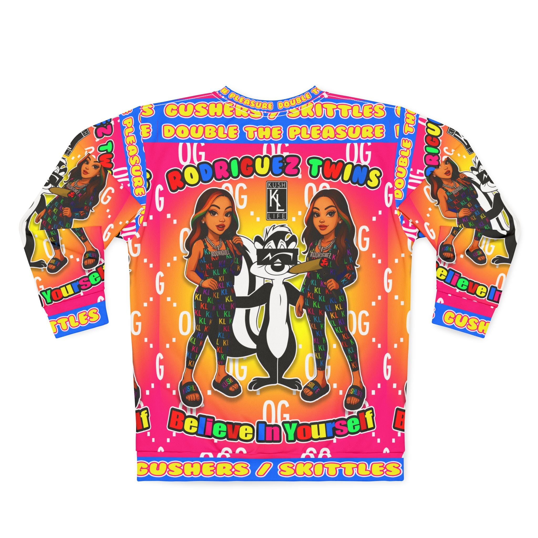 Kushlife x Rodriguez Twins - Retro Pop All - Over Print Crewneck