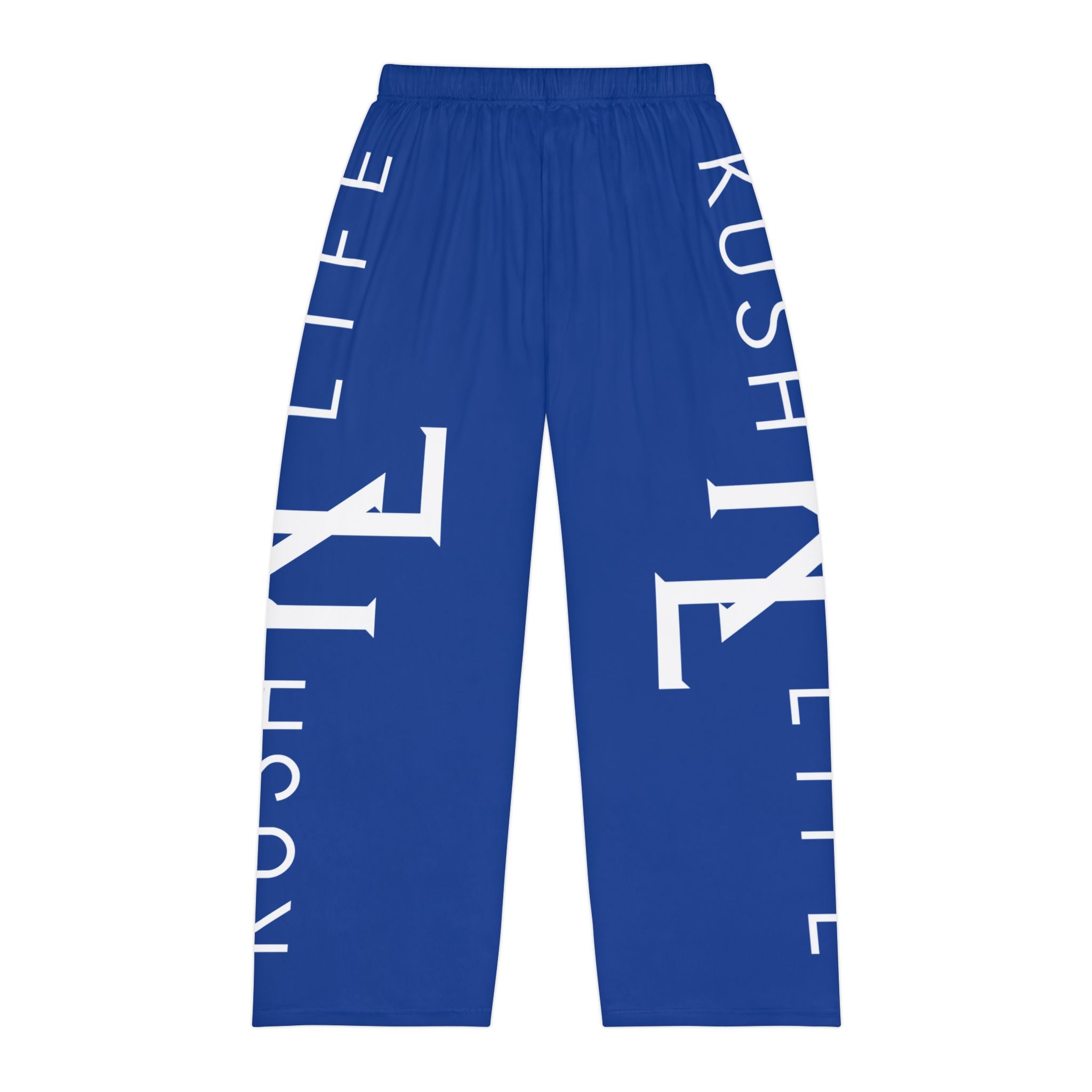 Kush Life Classic Logo Monogram - Royal Men's Pajama Pants (AOP)