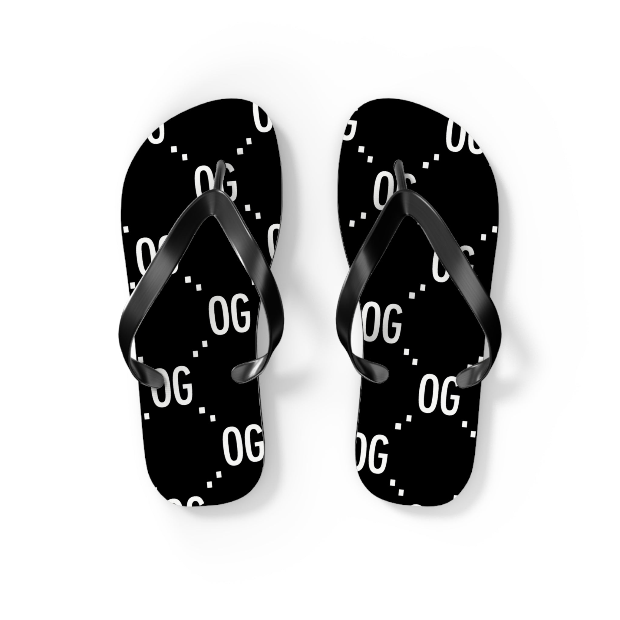 Kush Life "OG x OG"  Logo Monogram - Flip Flops