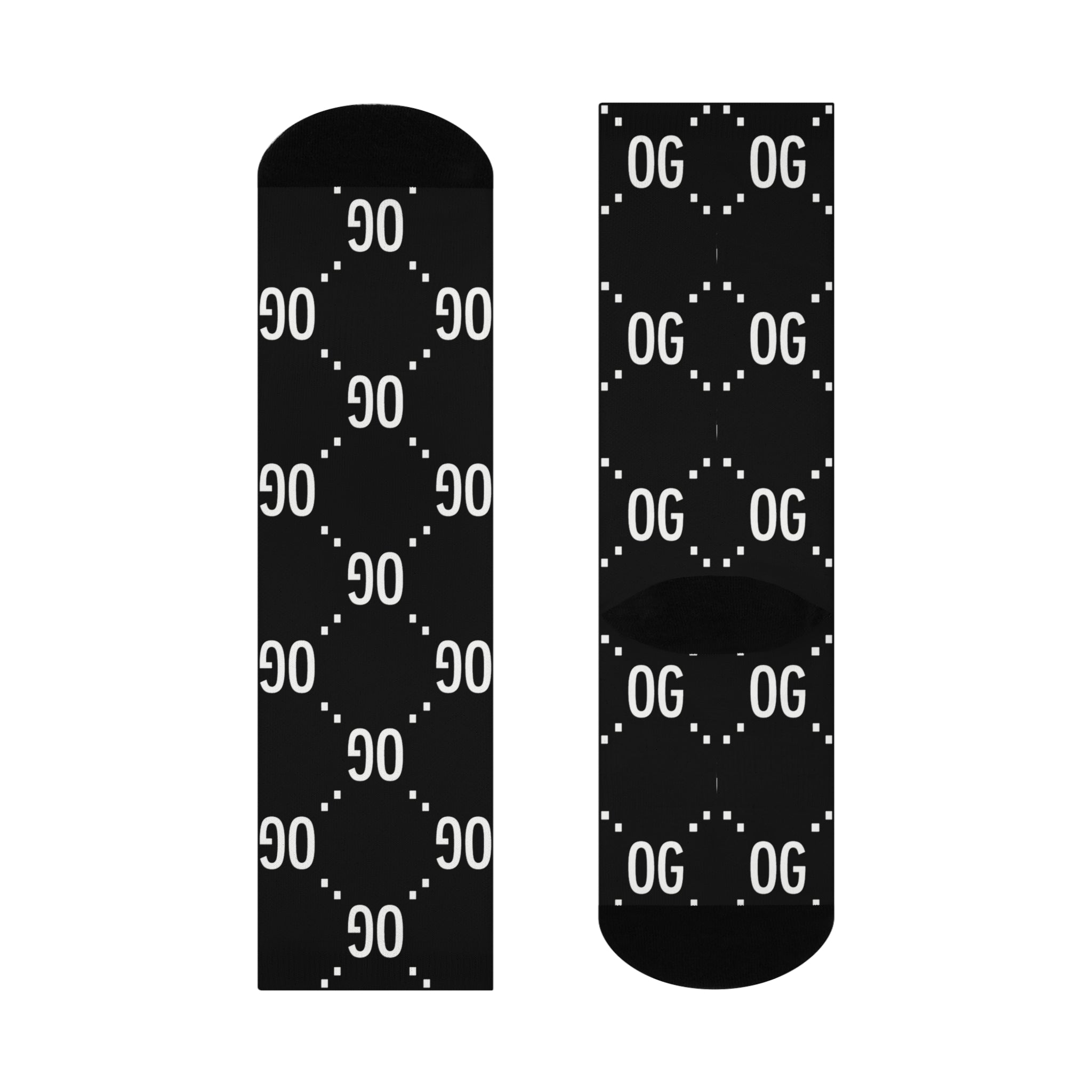 Kush Life "OG x OG"  Logo Monogram - Cushioned Crew Socks
