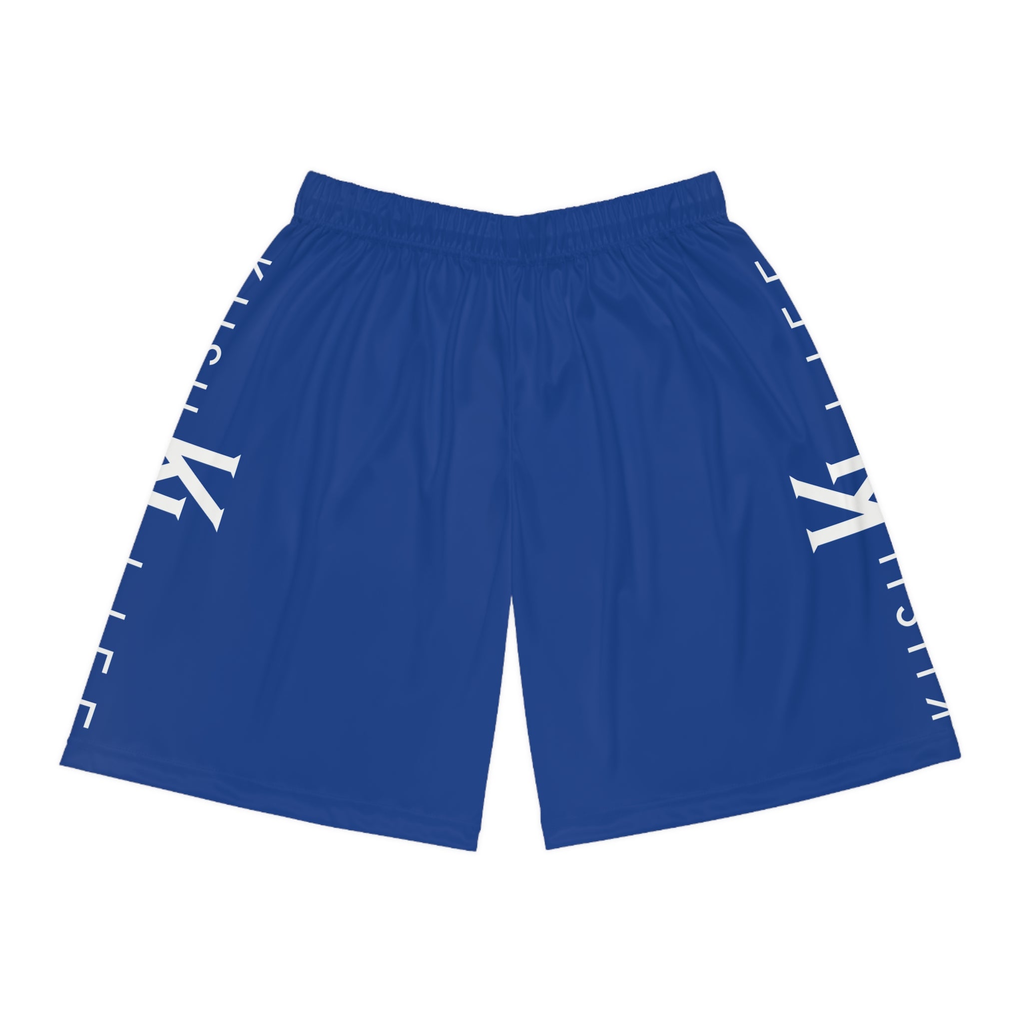 Kush KL Life Classic Logo - Royal Basketball Shorts (AOP)