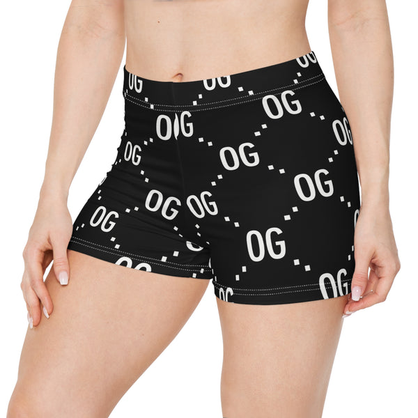 KushLife "OG xOG" Logo Monogram - Women's Shorts (AOP)