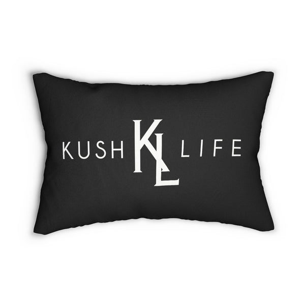 Kush KL Life Classic Logo - Lumbar Pillow, Cozy Home Decor, Gift for Herb Enthusiasts, Stylish Cushion, Relaxing Vibes, Modern Interior Accent