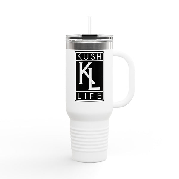 Kush Life OG Logo Insulated Travel Mug | 40oz Coffee Tumbler, Personalized Gift for Coffee Lovers, Outdoor Adventures, Eco-Friendly Travel Cup