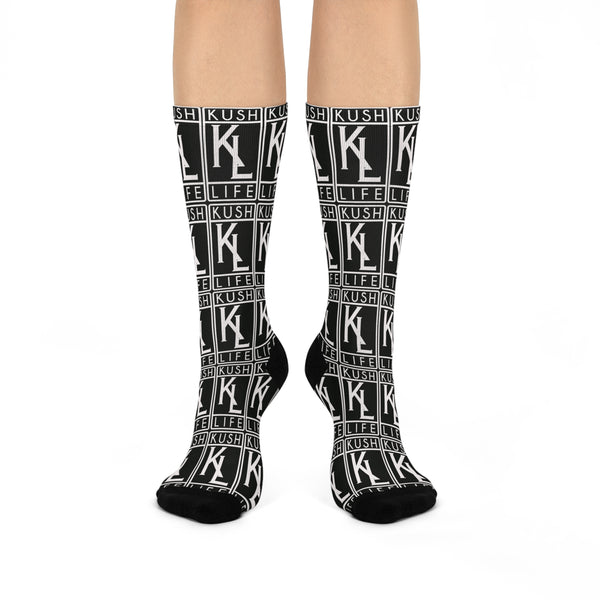 Kushlife OG Logo Monogram - Cushioned Crew Socks