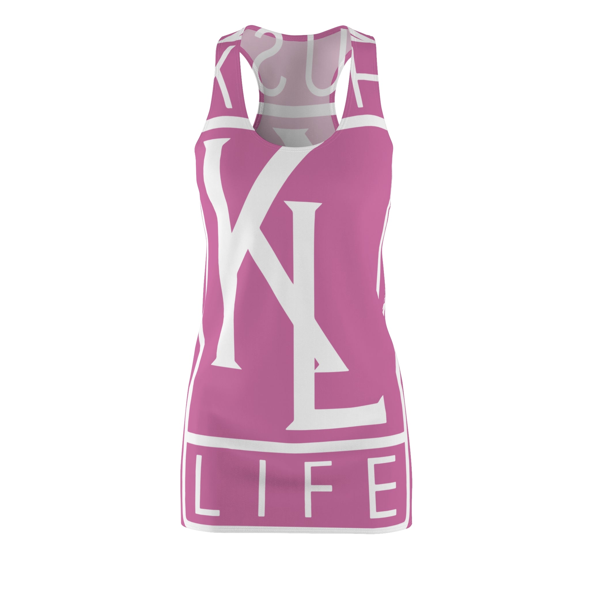 Kushlife OG Logo - Rose' Stylish Women's Racerback Dress, Trendy Summer Dress, Casual Lounge Wear, Athletic Dress, Fashionable Daily Outfit