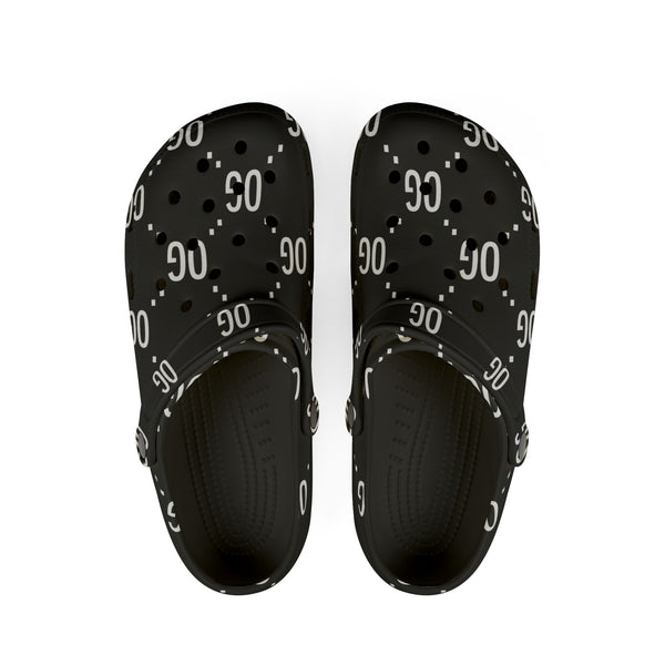 Kushlife "OG x OG" Logo Monogram - Stylish EVA Foam Rubber Shoes - Trendy Comfort Footwear, Casual Summer Clogs, Everyday Slip-Ons, Gift for Her
