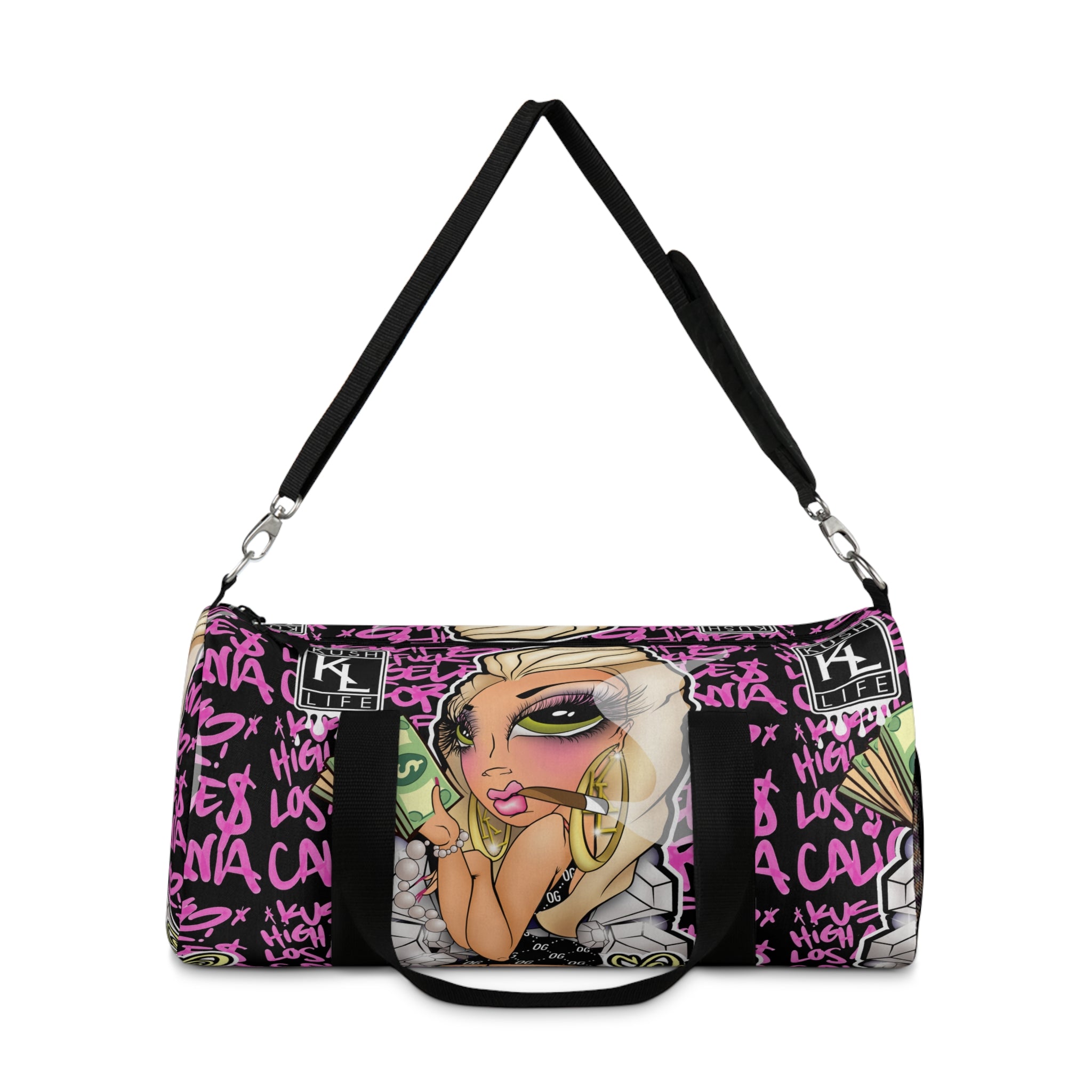Kushlife x Sandoner - Graffiti Babe Duffel Bag