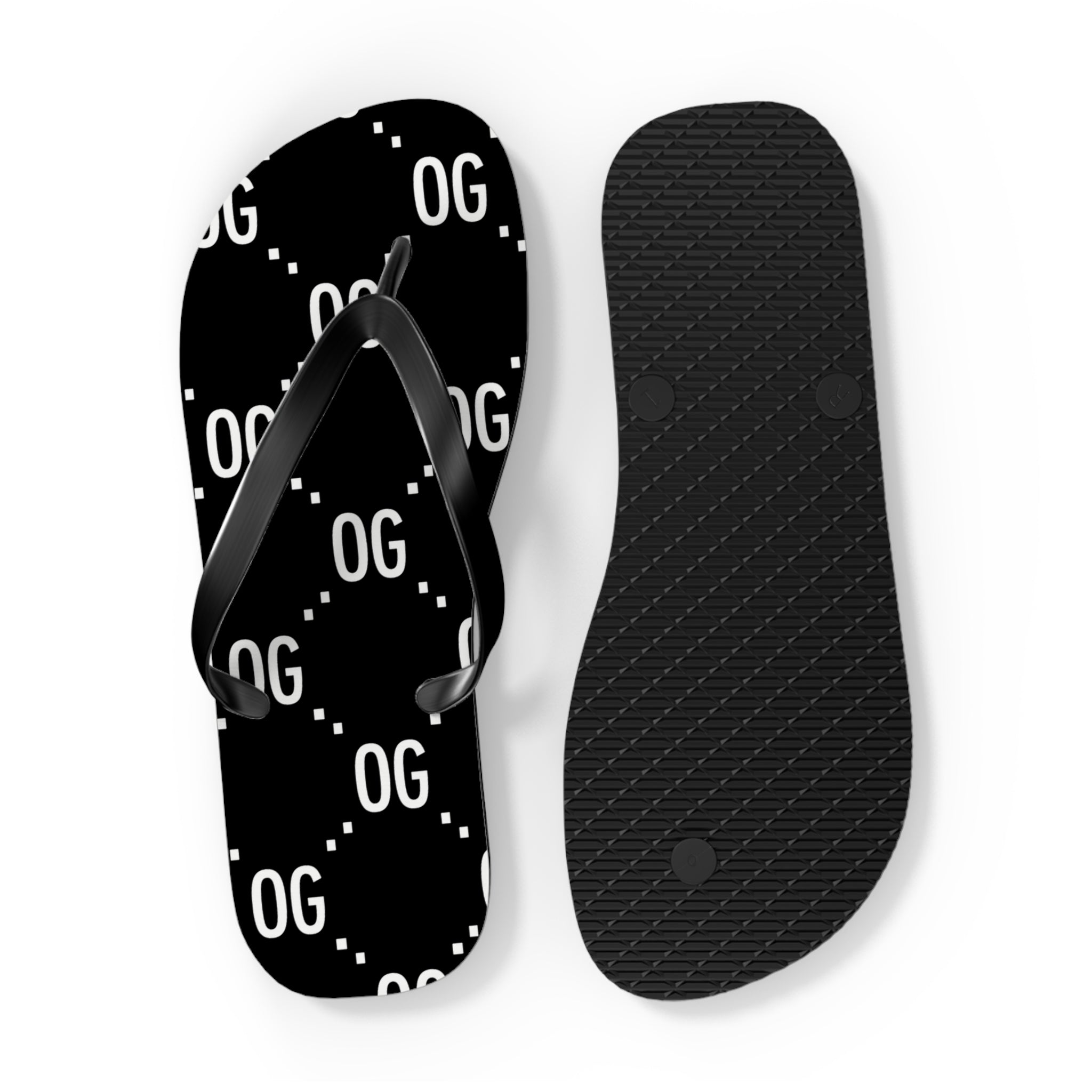 Kush Life "OG x OG"  Logo Monogram - Flip Flops