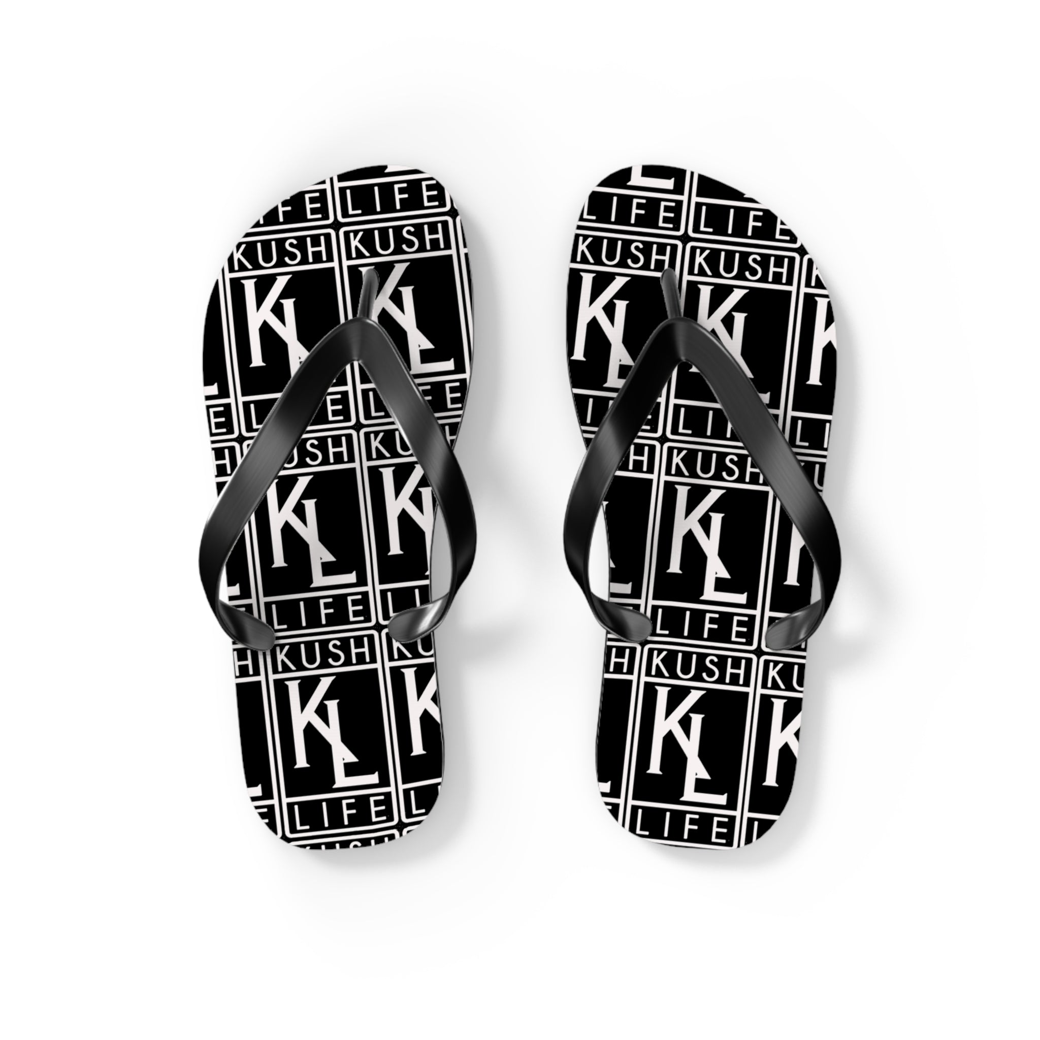 Kush Life OG Logo Monogram Flip Flops