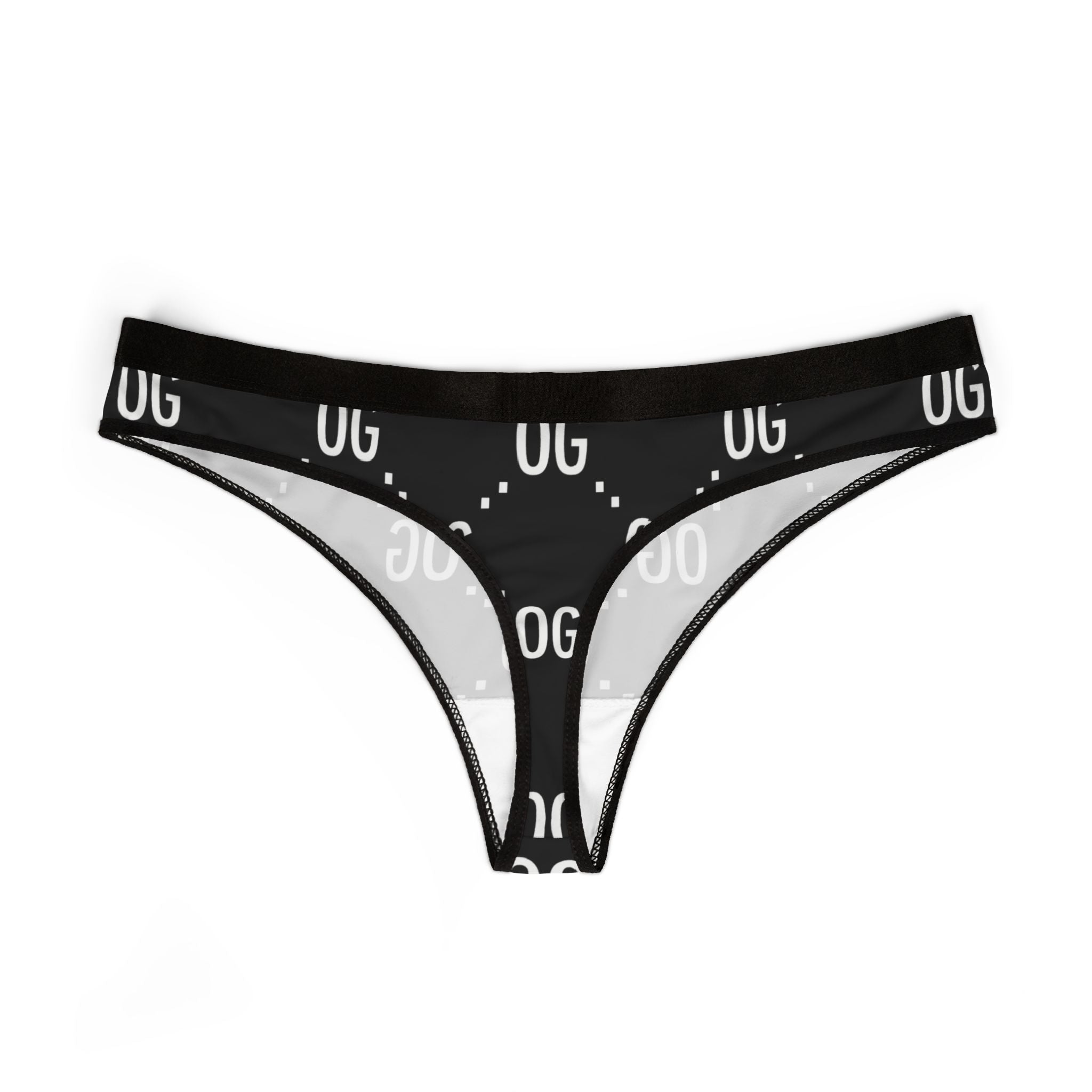 Kushlife "OG x OG" Logo Monogram - Women's Thongs (AOP)