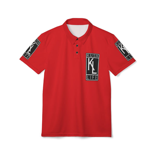 Kush Life OG Logo - Ruby Polo Shirt (AOP)