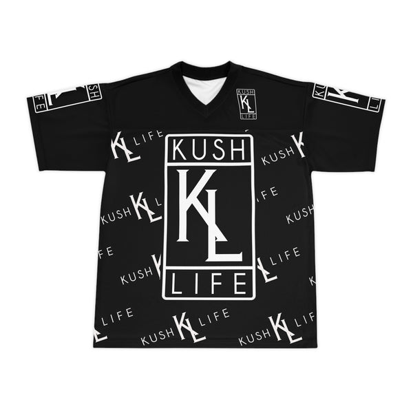 Kush KL Life Classic Logo Pattern Custom - Unisex Football Jersey, Sporty Apparel, Casual Wear, Game Day Outfit, Streetwear, Gift for Athletes