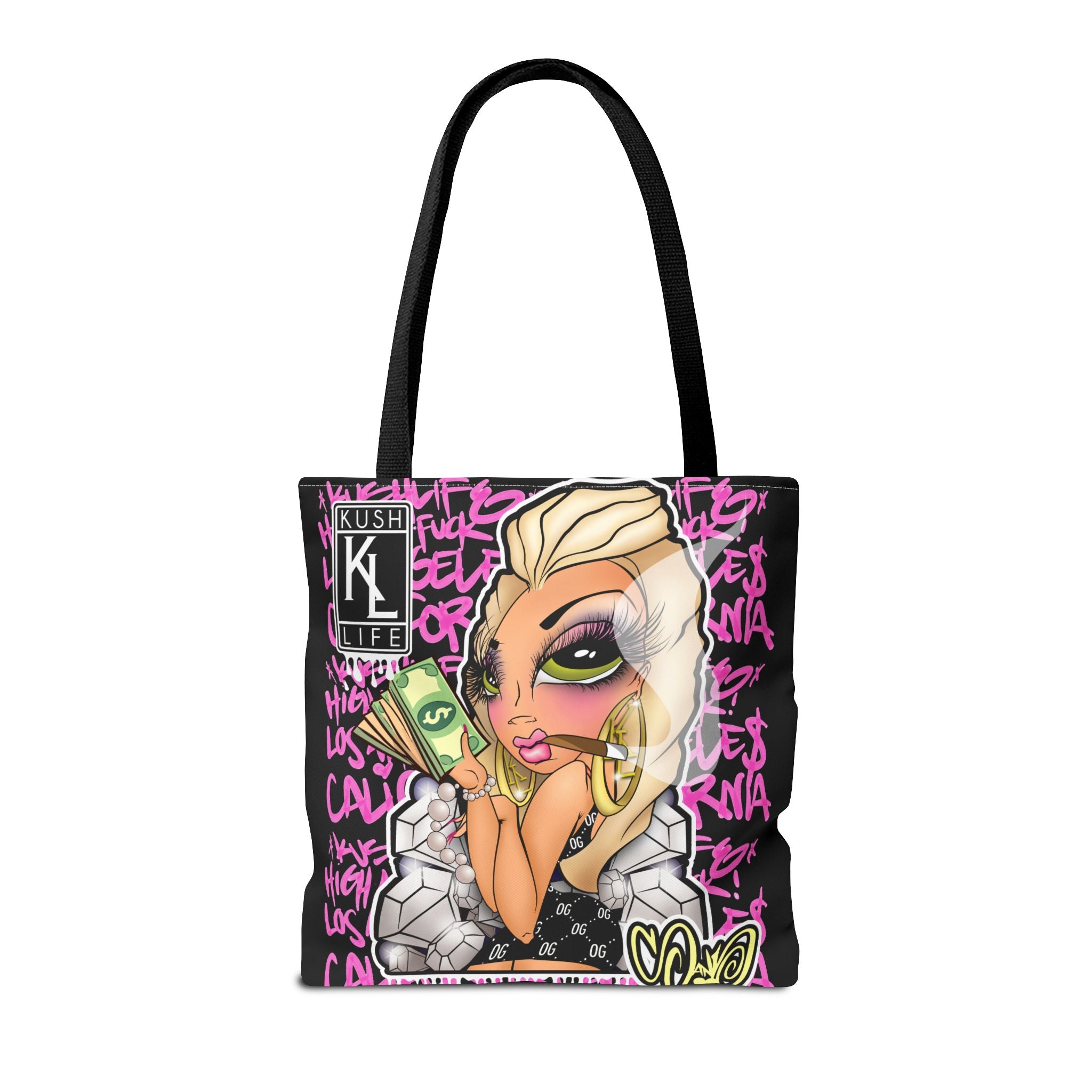 Kushlife x Sandoner - Graffiti Babe Tote Bag