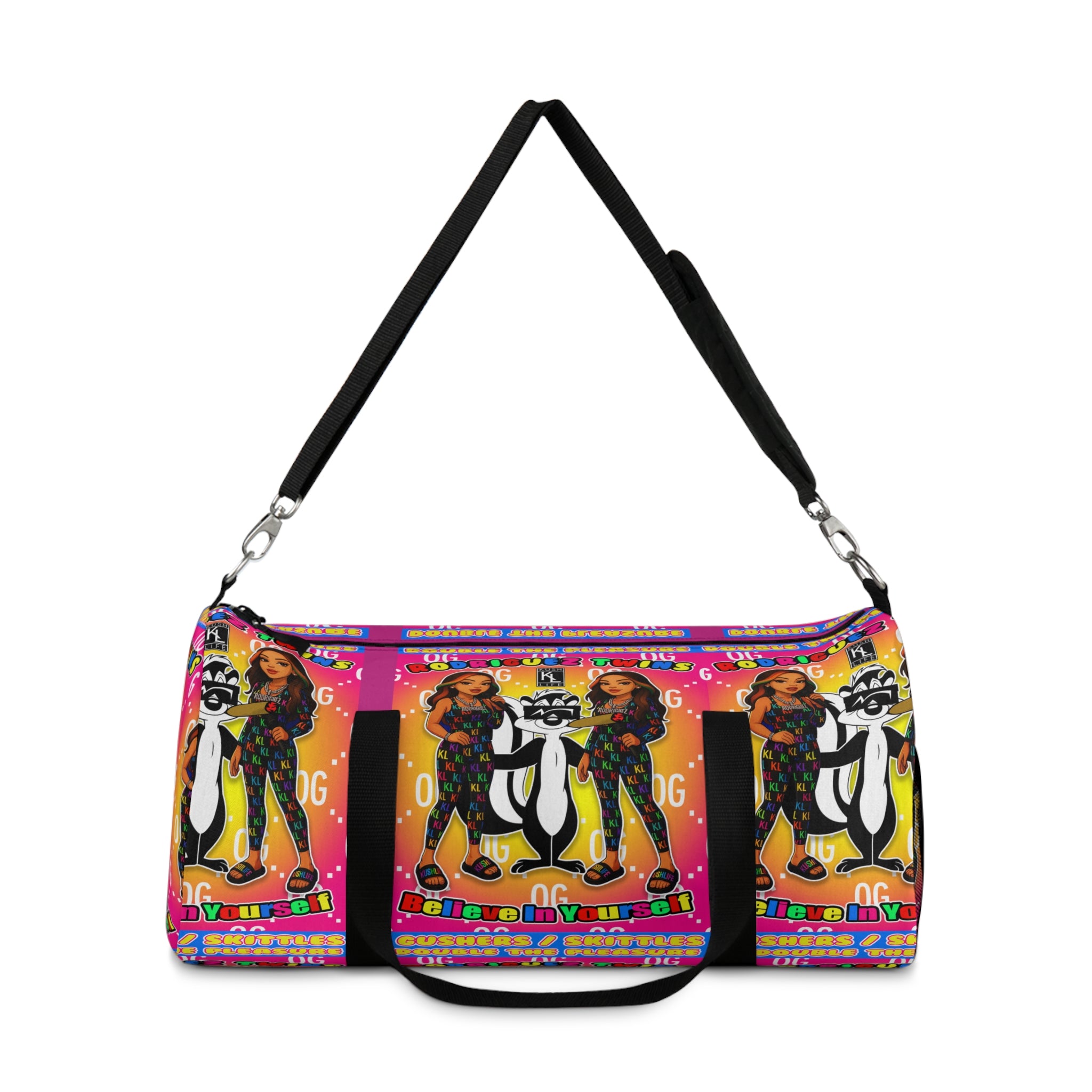 Kushlife x Rodriguez Twins - Colorful Retro Duffel Bag