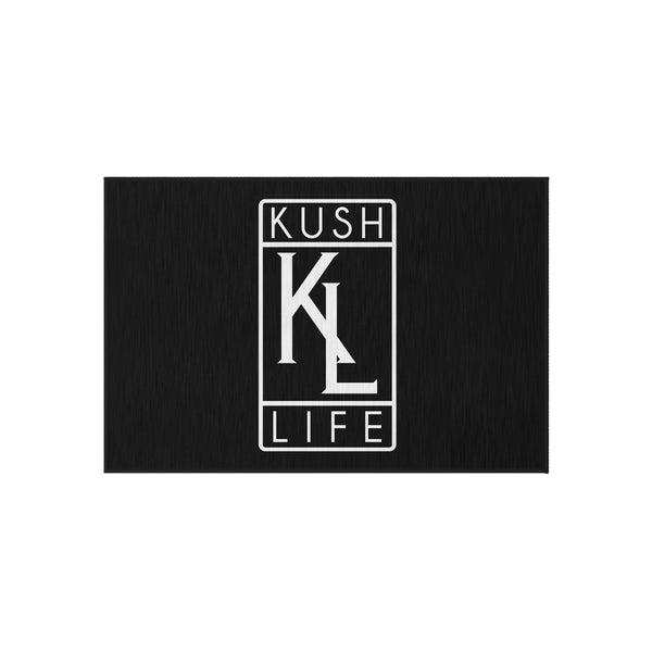 Kushlife OG Logo Stylish Outdoor Rug, Patio Decor, Modern Area Rug, Indoor/Outdoor Carpet, Boho Chic Rug